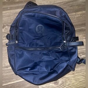 Navy LULULEMON Crew Backpack One Size 15" Laptop Padded. Perfect Condition.